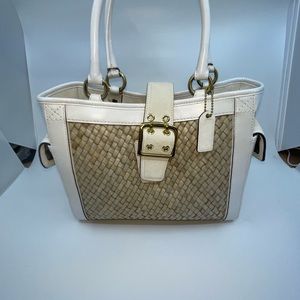 Coming soon-HTF Coach Straw Small tote